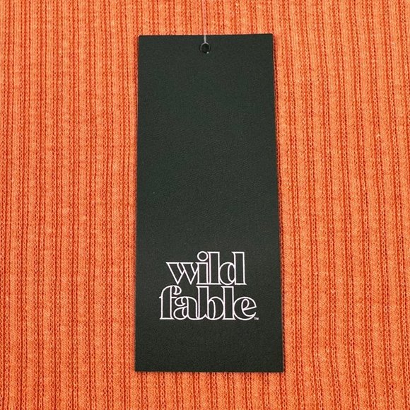 Wild Fable Women's Size 1X Long Sleeve Slim Fit Baby Ribbed Tee Shirt Peach New - Picture 3 of 13